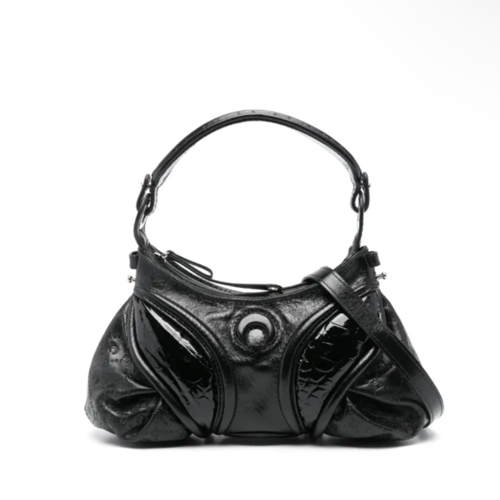 Marine Serre Futura shoulder bag handbag 
$1,045 Elegant Black Leather